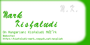 mark kisfaludi business card